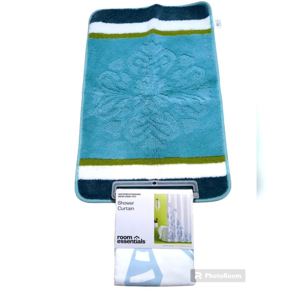 Great Poshmark Deal! Bath Mat & Shower Curtain! All New